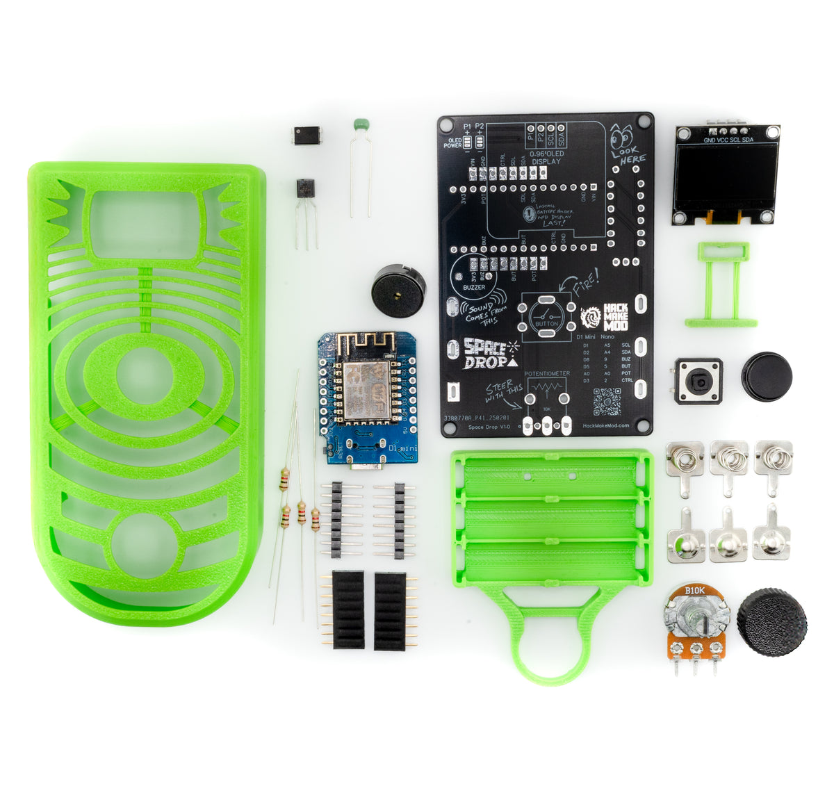 Space Drop Solder Kit – HackMakeMod
